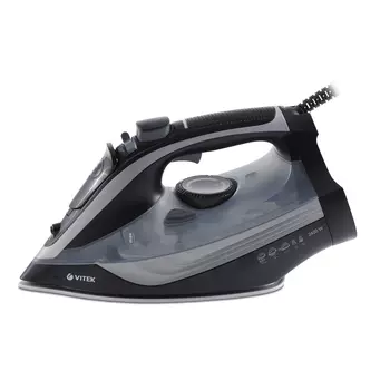 Утюг Vitek VT-8349 2.4 кВт, длина шнура 1.8 м, черный/синий/белый (VT-8349)