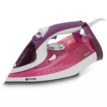Утюг Vitek VT-8354 2.6 кВт, длина шнура 1.8 м, фиолетовый/белый (VT-8354)