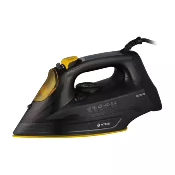 Утюг Vitek VT-8357 2.8 кВт, длина шнура 1.9 м, черный/желтый ( VT-8357)