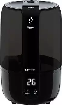 Увлажнитель воздуха Timberk THU UL 37 E, ультразвуковой, 4.4л, до 25м, 300 мл/ч, ароматизация, черный (THU UL 37 E)