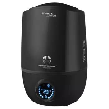 Увлажнитель воздуха SCARLETT SC-AH986E10 ультразвуковой 2.3л., до 20 м, 300 мл/ч, черный, Comfort (SC-AH986E10)
