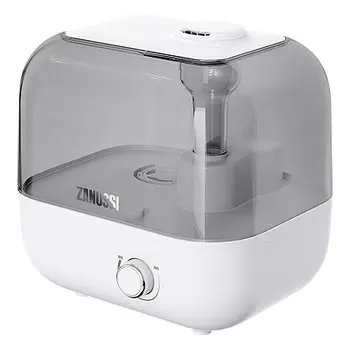 Увлажнитель воздуха ультразвуковой 4.5л., до 25м², 350 мл/ч, ароматизация, белый/серый, Zanussi ZH 4.5 T (НС-1346159)