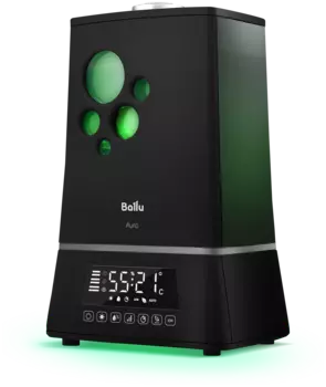 Увлажнитель воздуха Ballu ультразвуковой 7.5л., до 40 м, 360 мл/ч, ароматизация / ионизация, черный, Aura (UHB-1500)