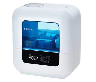 Увлажнитель воздуха ультразвуковой 9л., до 80м², ароматизация / ионизация, белый, Boneco U700 (U700)