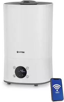 Увлажнитель воздуха VITEK VT-2350 ультразвуковой 3.5л., до 25 м, 250 мл/ч, ароматизация, белый (VT-2350)