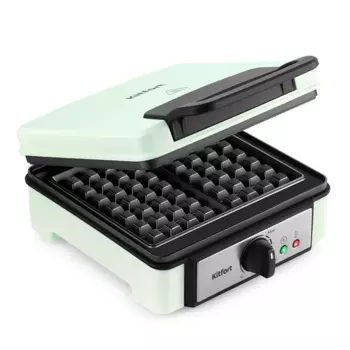 Вафельница KITFORT КТ-1693 1.2 кВт, мятный (КТ-1693)