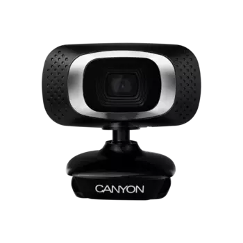 Веб-камера Canyon CNE-CWC3N 1MP, 1280x720, микрофон, USB 2.0, черный/серебристый