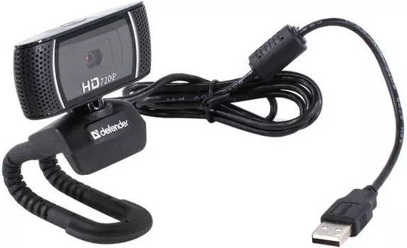 Веб-камера Defender G-Lens 2597, 2 MP, 1280x720, встроенный микрофон, USB 2.0, черный (63197)
