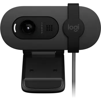 Веб-камера Logitech BRIO 105, 2 MP, 1920x1080, встроенный микрофон, USB 2.0, черный (960-001592)