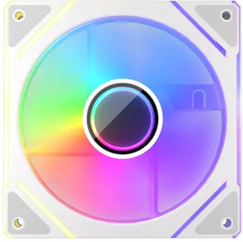 Вентилятор 1STPLAYER FC(AP), 120 мм, 1800rpm, 3-pin, 1шт, белый, ARGB подсветка (FP_FC(AP)-WH-1IN1)