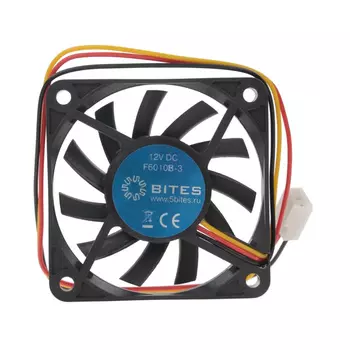 Вентилятор 5BITES, 60мм, 3500rpm, 26 дБ, 3-pin, 1шт (F6010B-3)