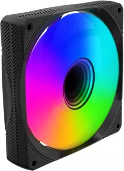 Вентилятор A4Tech Bloody BD-CF120ARGB1, 120 мм, 1600rpm, 26 дБ, 4-pin PWM + 3-pin 5V ARGB, 1шт, черный, ARGB подсветка (BD-CF120ARGB1-BK)