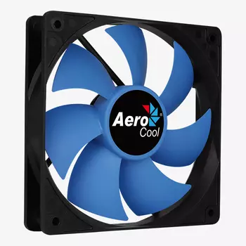 Вентилятор AeroCool Force 12, 120 мм, 1000rpm, 23.7 дБ, 3-pin+4-pin Molex, 1шт (Force 12 Blue)