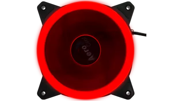 Вентилятор AeroCool Rev Red, 120мм, 1200rpm, 15.1 дБ, 3-pin+4-pin, 1шт, красный (4713105960945 )