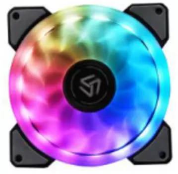 Вентилятор Alseye DR-120RRA, 120 мм, 1300rpm, 16 дБ, 4-pin Molex, 1шт, черный, RGB подсветка