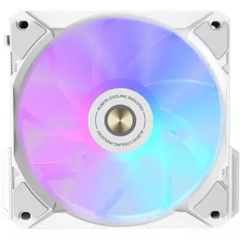 Вентилятор Alseye i12W, 120 мм, 1800rpm, 33.2 дБ, 4-pin PWM, 1шт, белый, ARGB подсветка (i12W)