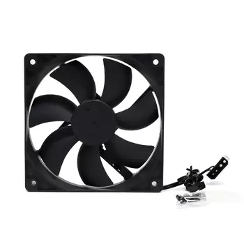 Вентилятор BaseTech, 120 мм, 1500rpm, 28 дБ, 3-pin+4-pin Molex, 1шт (BT-F120X25-3PB)