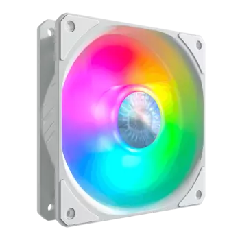 Вентилятор Cooler Master Sickleflow 120 ARGB White Edition, 120 мм, 1800rpm, 27 дБ, 4-pin PWM, 1шт, ARGB (MFX-B2DW-18NPA-R1)