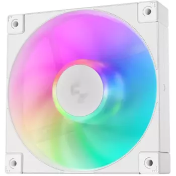 Вентилятор Deepcool FD12 ARGB WH, 120 мм, 2050rpm, 26.9 дБ, 4-pin PWM + 3-pin 5V ARGB, 1шт, белый, ARGB подсветка (R-FD12-WHAPN1-G)