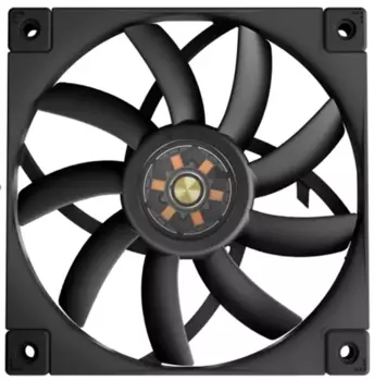 Вентилятор Deepcool FT12 SLIM, 120 мм, 1850rpm, 25.6 дБ, 4-pin PWM, 1шт, черный, белая подсветка (R-FT12SLIM-BKWPN1-G)