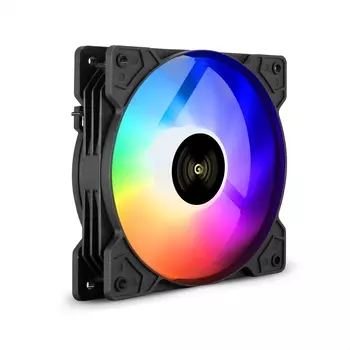 Вентилятор ExeGate 12B DC EX12025H3P4PMY-PWM.ARGB, 120 мм, 1200rpm, 26 дБ, 4-pin PWM, 1шт, ARGB подсветка (EX295967RUS)