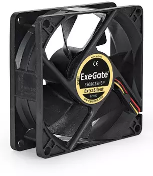 Вентилятор ExeGate EX08038S3P-24, 80 мм, 4500rpm, 43.2 дБ, 3-pin, 1шт, черный (EX297085RUS)
