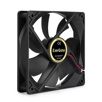 Вентилятор ExeGate EX12025S2P-24, 120 мм, 2100rpm, 34.2 дБ, 2-pin, 1шт, черный (EX295210RUS)