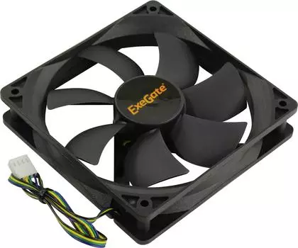 Вентилятор ExeGate EX12025S4P-PWM, 120 мм, 1500rpm, 25 дБ, 4-pin PWM, 1шт (EX283393RUS)