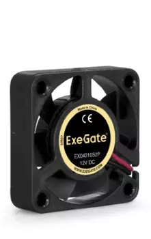 Вентилятор ExeGate ExtraSilent ES04020S3P-5, 40 мм, 4800rpm, 21 дБ, 3-pin, 1шт, черный (EX296998RUS)