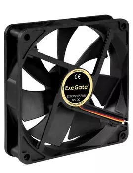 Вентилятор ExeGate ExtraSilent ES14025S3P, 140 мм, 1100rpm, 23 дБ, 3-pin, 1шт, черный (EX297057RUS)