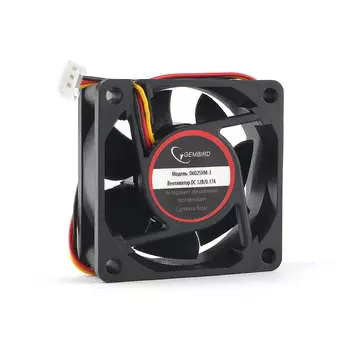 Вентилятор Gembird, 60 мм, 4500rpm, 25 дБ, 3-pin, 1шт (D6025HM-3)