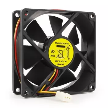 Вентилятор Gembird FANCASE BALL-3100, 80 мм, 3100rpm, 32 дБ, 3-pin, 1шт (FANCASE/BALL-3100)