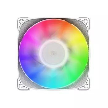 Вентилятор Geometric Future Squama 2505W Single Pack, 120 мм, 2000rpm, 35.1 дБ, 4-pin PWM, 1шт, белый, ARGB подсветка (GF_SQM-2505W-SP)