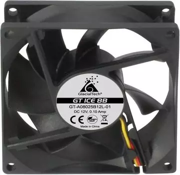 Вентилятор GlacialTech GT ICE 8B, 80мм, 1600rpm, 21 дБ, 3-pin+4-pin Molex, 1шт (CF-80250BD0AC0001)