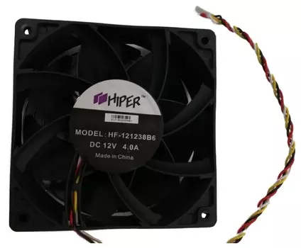 Вентилятор HIPER HF-121238B6, 120 мм, 5500rpm, 66.5 дБ, 4-pin, 1шт