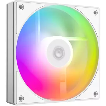 Вентилятор ID-COOLING AS-120-ARGB-W, 120 мм, 2000rpm, 27.2 дБ, 4-pin PWM, 1шт, белый, ARGB подсветка (AS-120-ARGB-W)