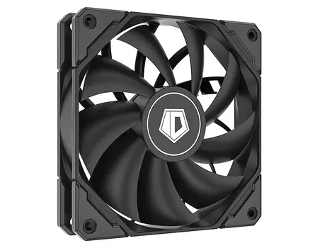 Вентилятор ID-COOLING TF Series, 120 мм, 1800rpm, 35 дБ, 4-pin PWM, 1шт, черный (TF-12025-PRO BLACK)
