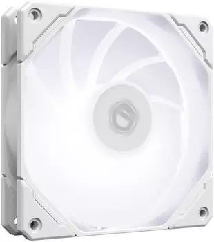 Вентилятор ID-COOLING TF-12025-PRO SW, 120 мм, 1500rpm, 28.9 дБ, 4-pin PWM, 1шт, белый, белая подсветка