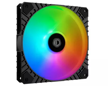 Вентилятор ID-COOLING WF-14025-XT ARGB, 140 мм, 1600rpm, 31.2 дБ, 4-pin PWM + 3-pin 5V ARGB, 1шт, черный, ARGB подсветка