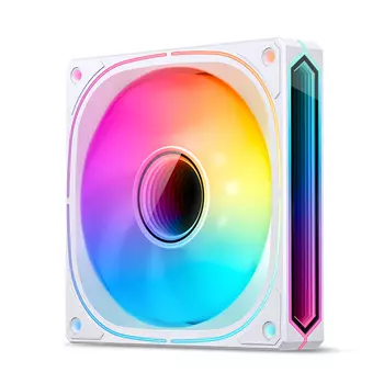 Вентилятор JONSBO FR-505W, 120 мм, 1500rpm, 30 дБ, 4-pin PWM, 1шт, белый, ARGB подсветка (CL_JB_FR-505W)