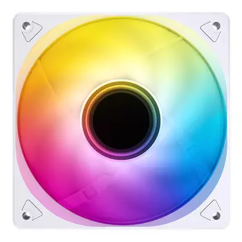 Вентилятор JONSBO SL-120W, 120 мм, 1500rpm, 32 дБ, 4-pin, 1шт, белый, ARGB подсветка (CL_JB_SL-120W)