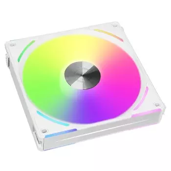 Вентилятор Lian Li UNI Fan AL140 V2, 140 мм, 1600rpm, 26.8 дБ, 4-pin PWM, 1шт, белый, ARGB подсветка (G99.14ALV21W.R0)
