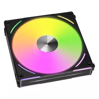 Вентилятор Lian Li UNI Fan AL140 V2, 140 мм, 1600rpm, 26.8 дБ, 4-pin PWM, 1шт, черный, ARGB подсветка (G99.14ALV21B.R0)