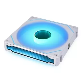 Вентилятор Lian Li UNI Fan SL-INF 140, 140 мм, 1600rpm, 28 дБ, 4-pin PWM, 1шт, белый, ARGB подсветка (G99.14SLIN1W.R0)