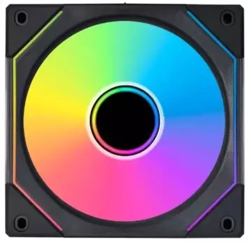 Вентилятор Lian Li UNI Fan SL-INF 140 Reverse Black, 140 мм, 1600rpm, 28.6 дБ, 4-pin PWM + 3-pin 5V ARGB, 1шт, черный, ARGB подсветка (G99.14RSLIN1B.R0)