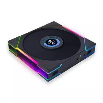 Вентилятор Lian Li UNI Fan TL LCD 140, 140 мм, 1600rpm, 28.5 дБ, 4-pin PWM, 1шт, ARGB (G99.14TLLCD1B.R0)