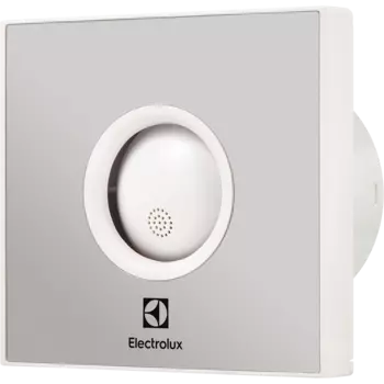 Вентилятор накладной осевой, 10 см, 1.58 м/мин, 15 Вт, 30 дБА, обратный клапан, Electrolux Rainbow EAFR-100 silver (НС-1139018)