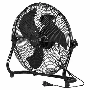 Вентилятор напольный осевой Sonnen FE-45A 120 Вт, скоростей: 3, лопасти 45 см, наклон, черный (455734) 1 шт