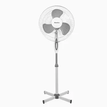 Вентилятор напольный осевой, 45 Вт, скоростей: 3, лопасти 40 см, белый/серый, Blackton F1114