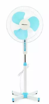 Вентилятор напольный осевой, 45Вт, скоростей: 3, лопасти 39.2 см, поворот, наклон, белый/голубой, Binatone SF-1606 (SF-1606)
